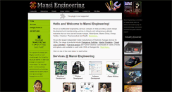 Desktop Screenshot of mansiengineering.com